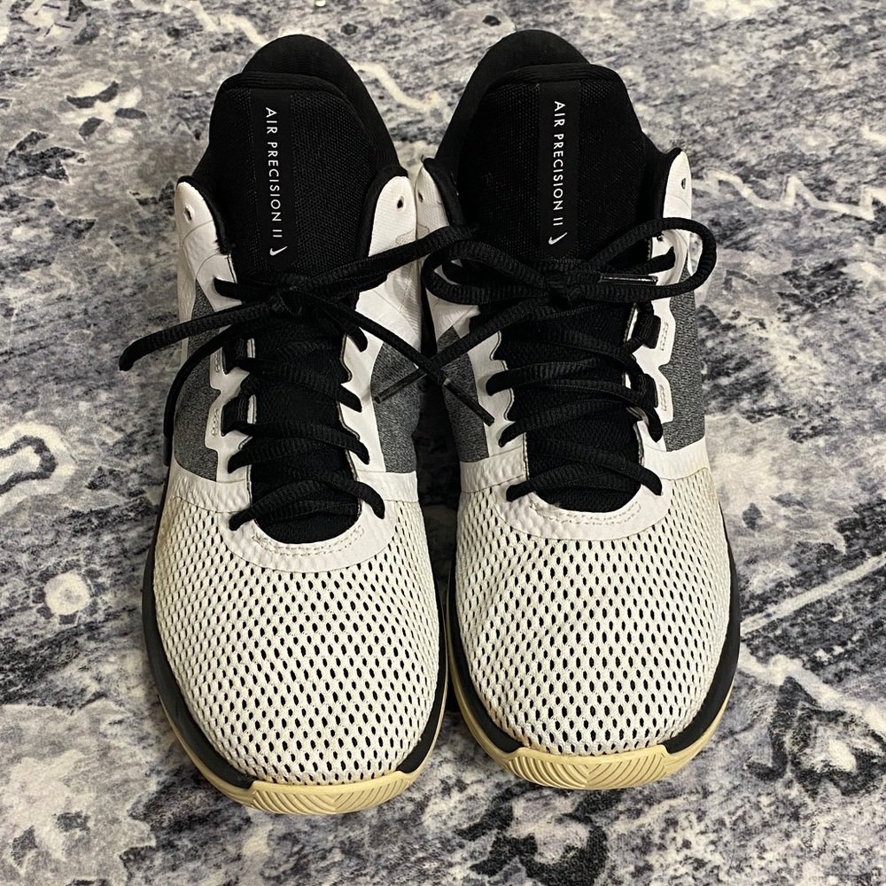 Nike Air Precision II Sneakers in Black and White